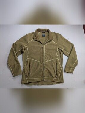 Beyond Clothing A3 RA Fleece Jacket Men L Coyote Full Zip Base Layer Made In USA